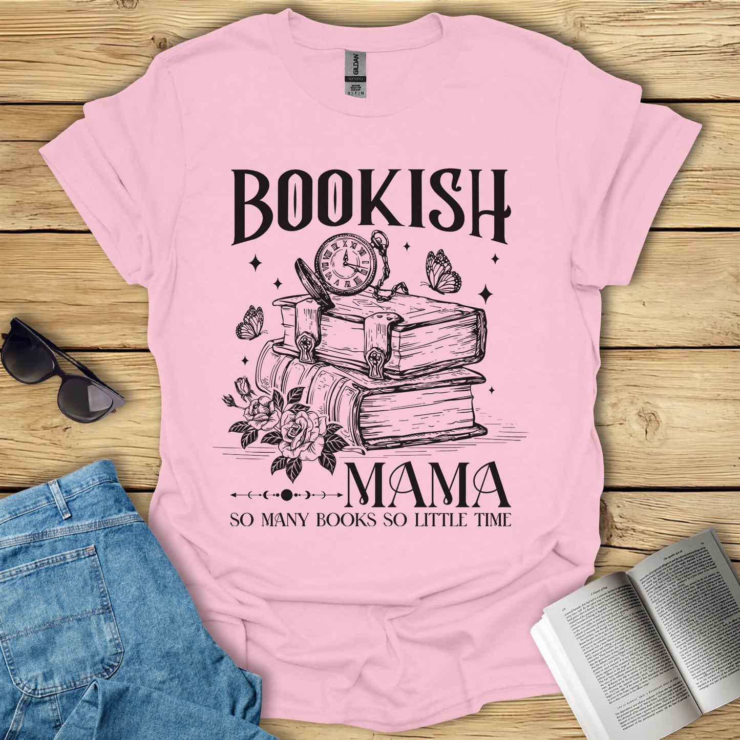 Bookish Mama Reading T-Shirt
