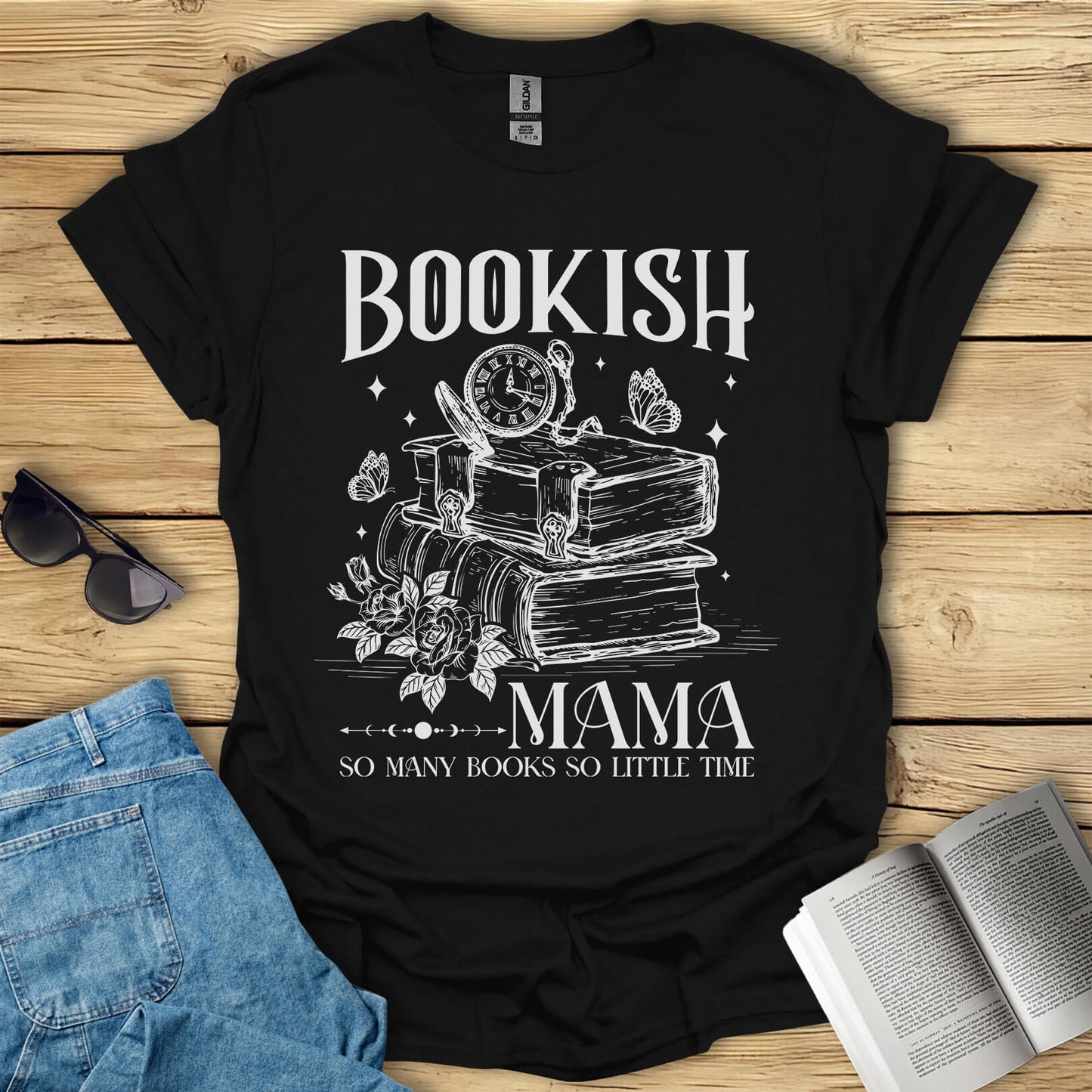 Bookish Mama Reading T-Shirt