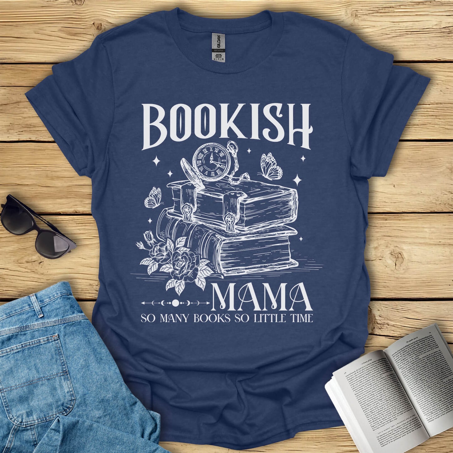 Bookish Mama Reading T-Shirt
