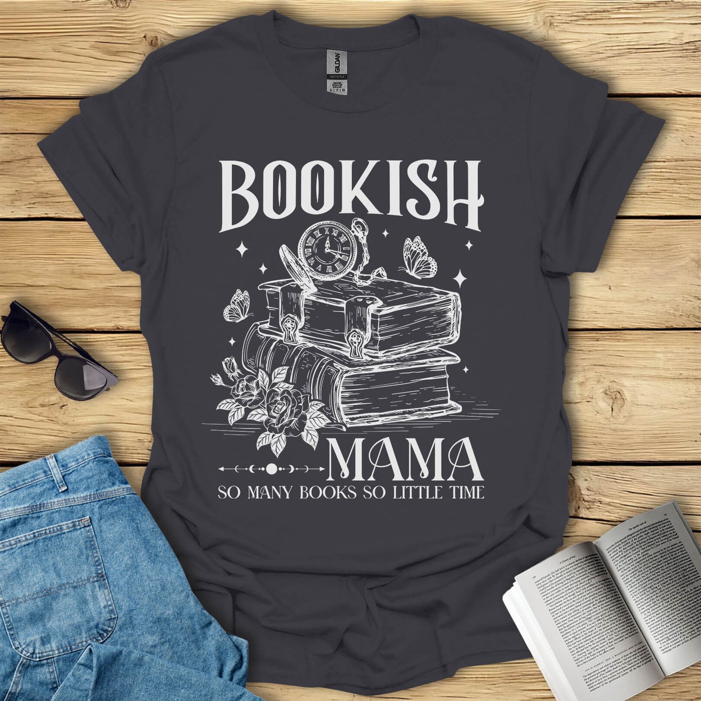 Bookish Mama Reading T-Shirt