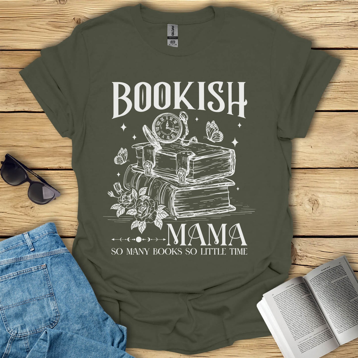 Bookish Mama Reading T-Shirt