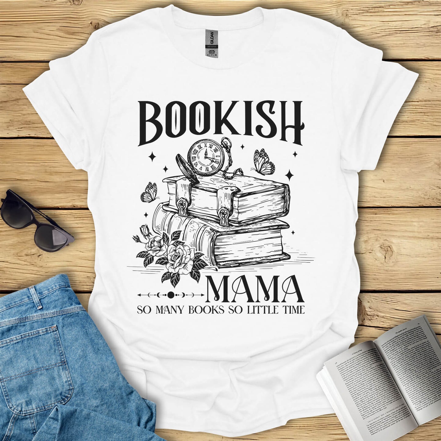 Bookish Mama Reading T-Shirt