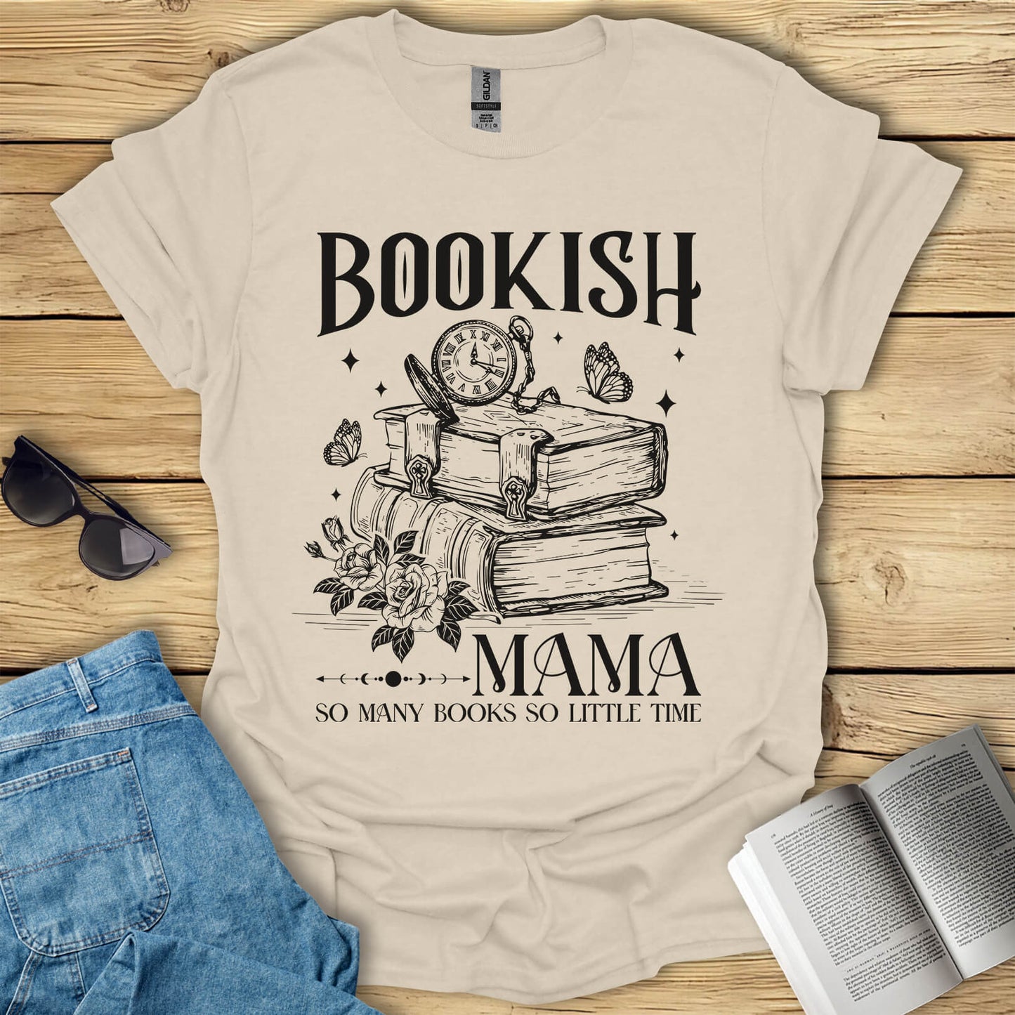Bookish Mama Reading T-Shirt