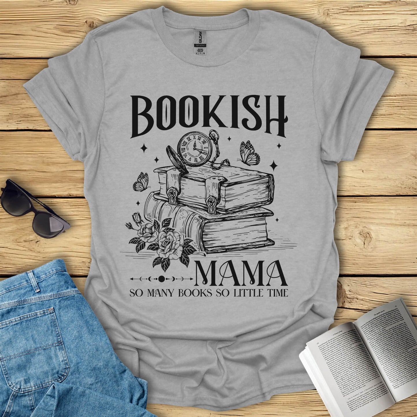 Bookish Mama Reading T-Shirt