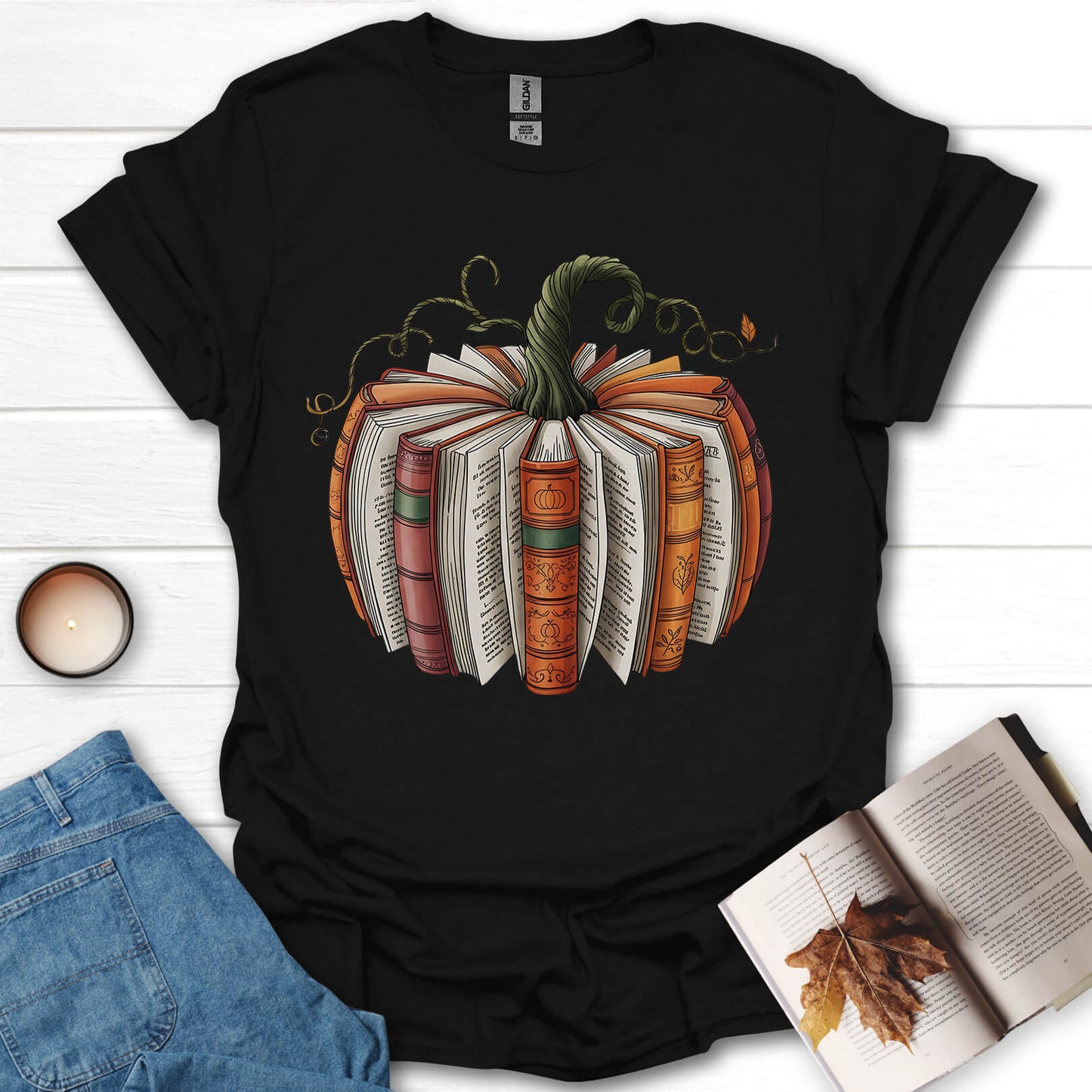 Bookish Pumpkin T-Shirt