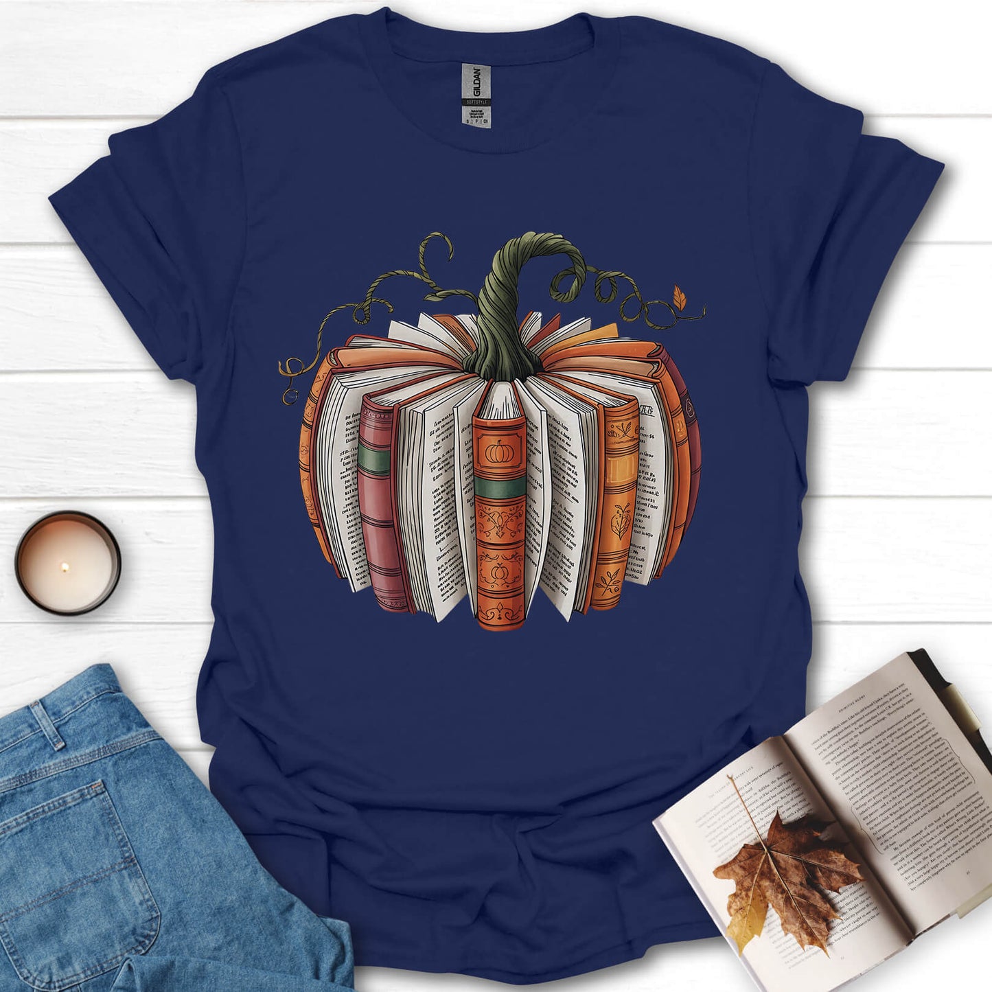 Bookish Pumpkin T-Shirt