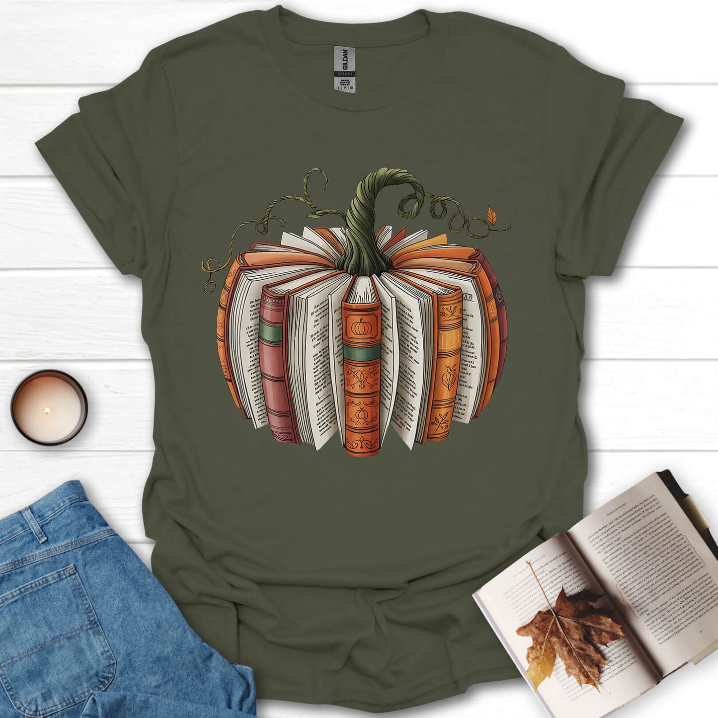 Bookish Pumpkin T-Shirt