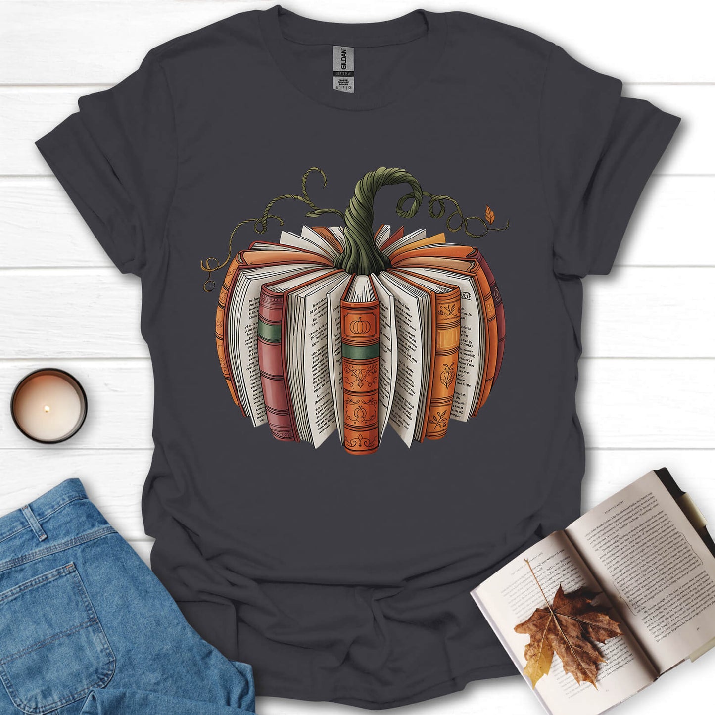 Bookish Pumpkin T-Shirt