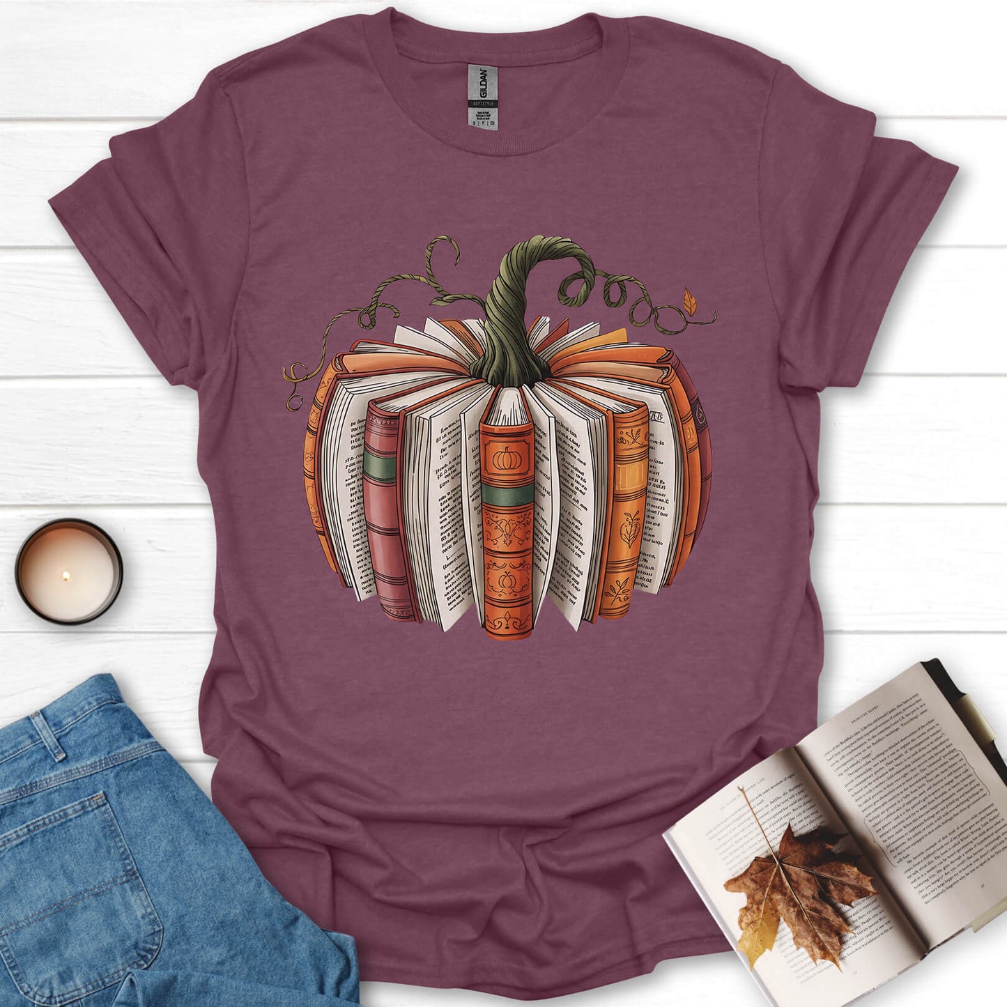 Bookish Pumpkin T-Shirt