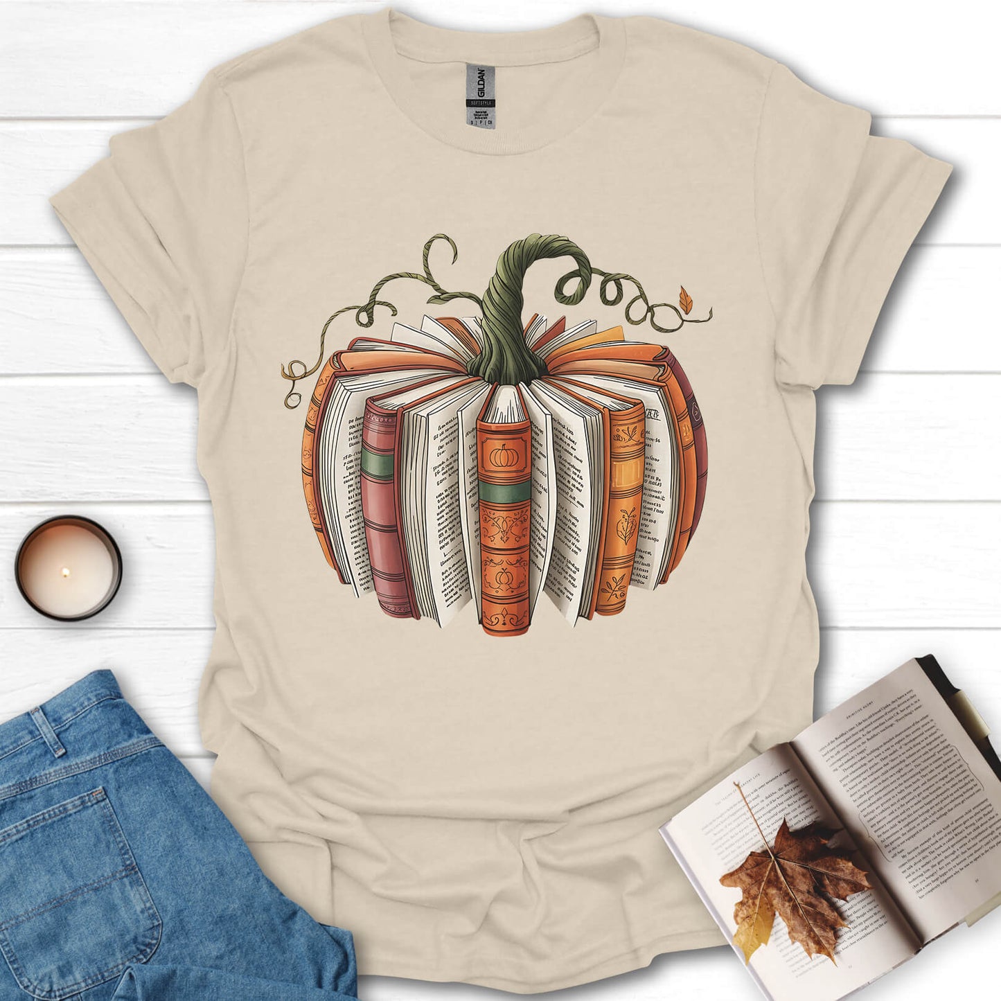 Bookish Pumpkin T-Shirt