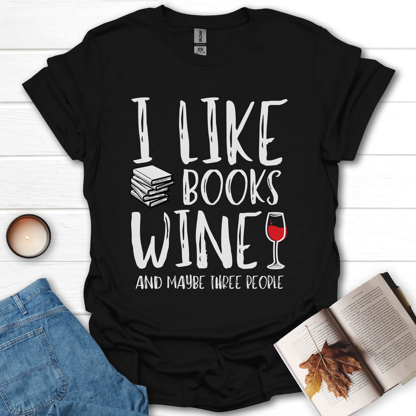 Books And Wine T-Shirt