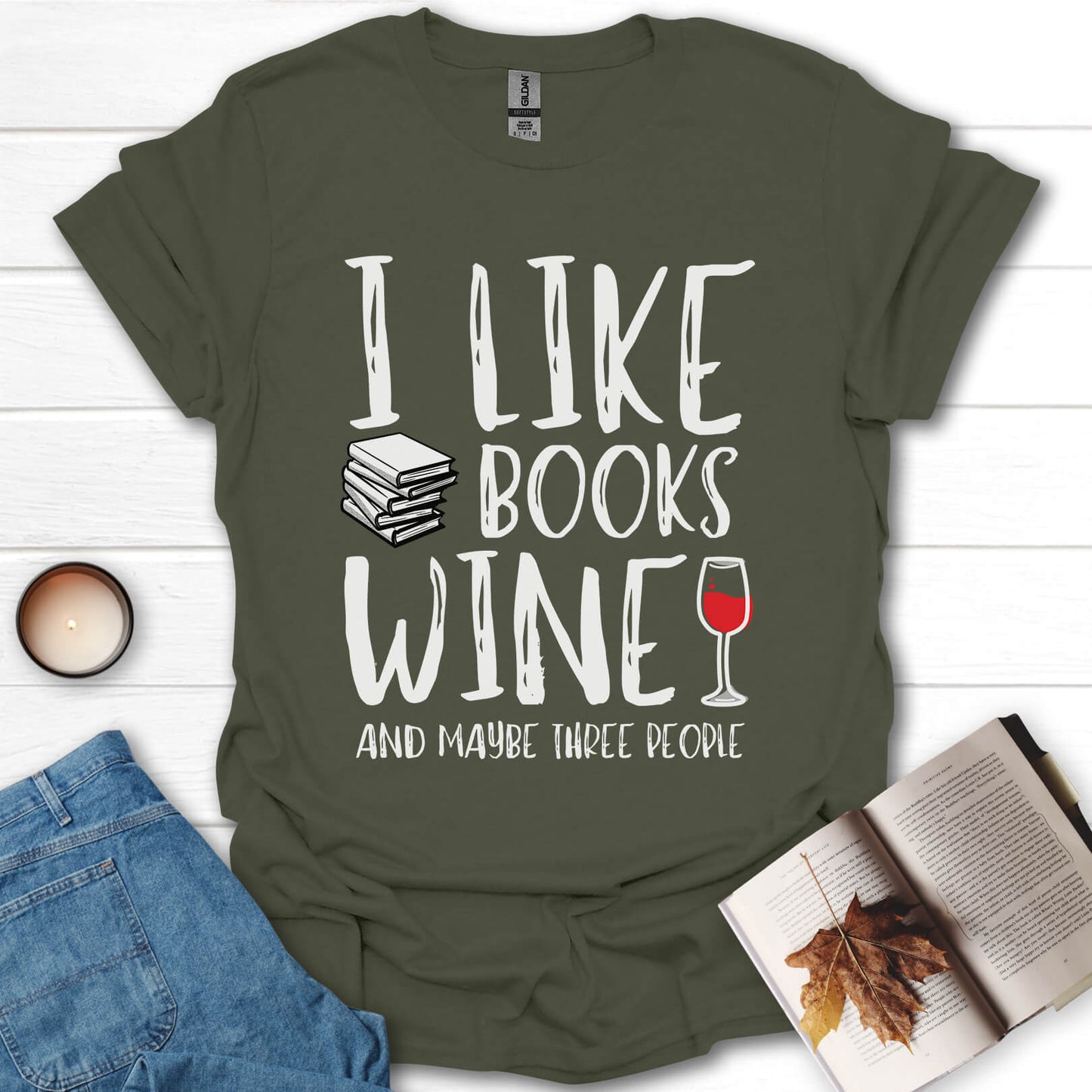 Books And Wine T-Shirt
