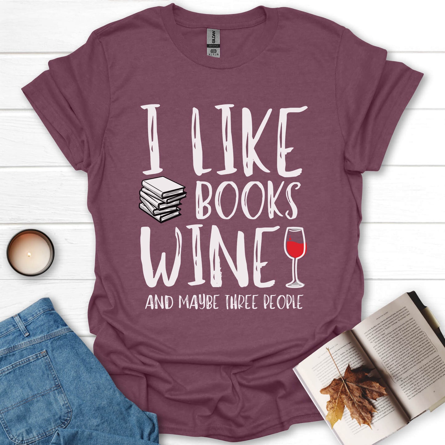 Books And Wine T-Shirt