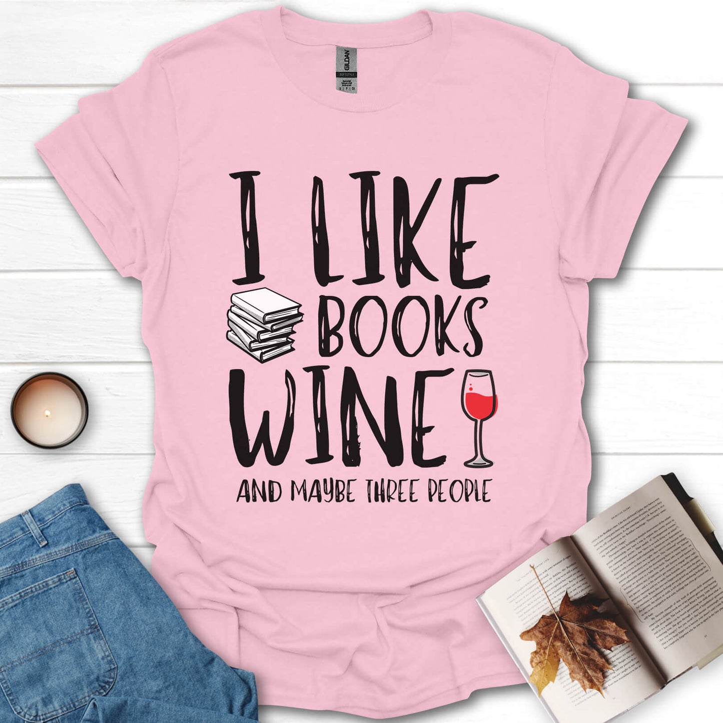 Books And Wine T-Shirt