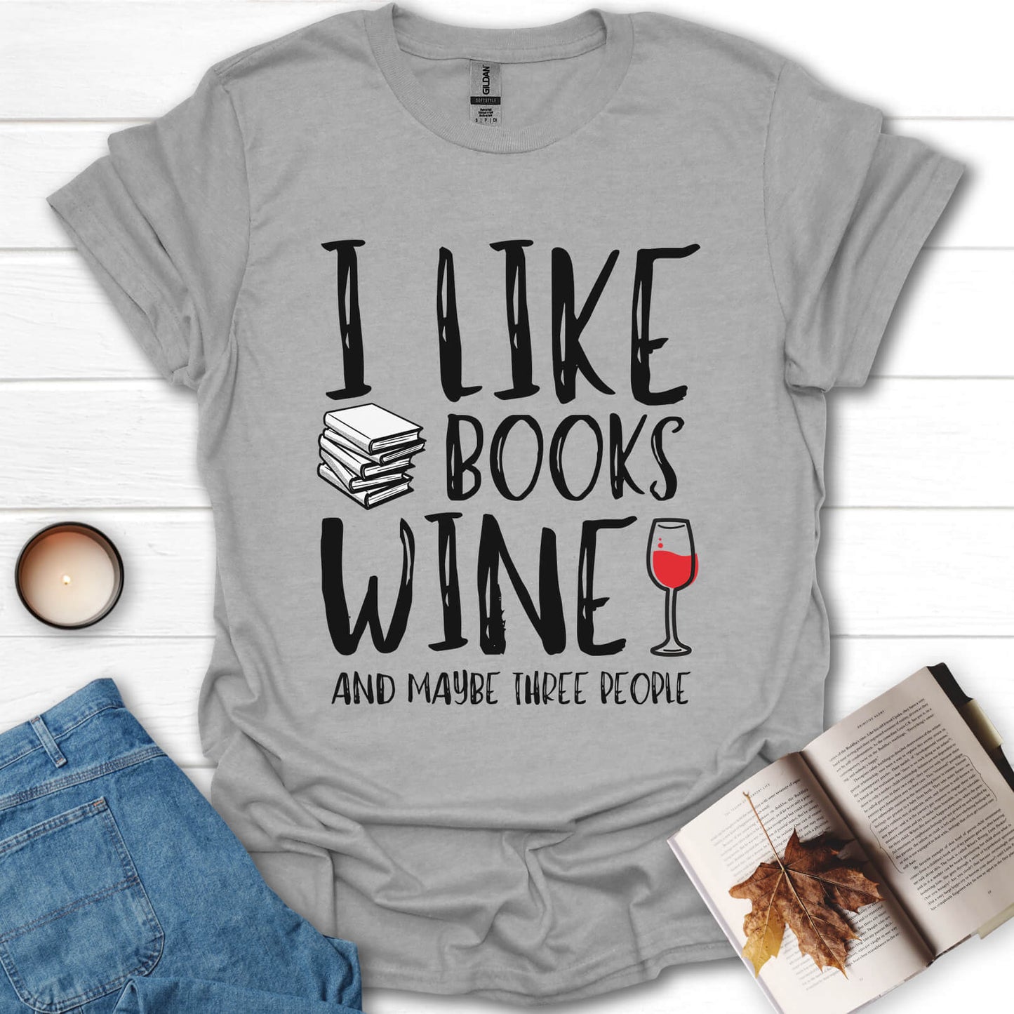 Books And Wine T-Shirt