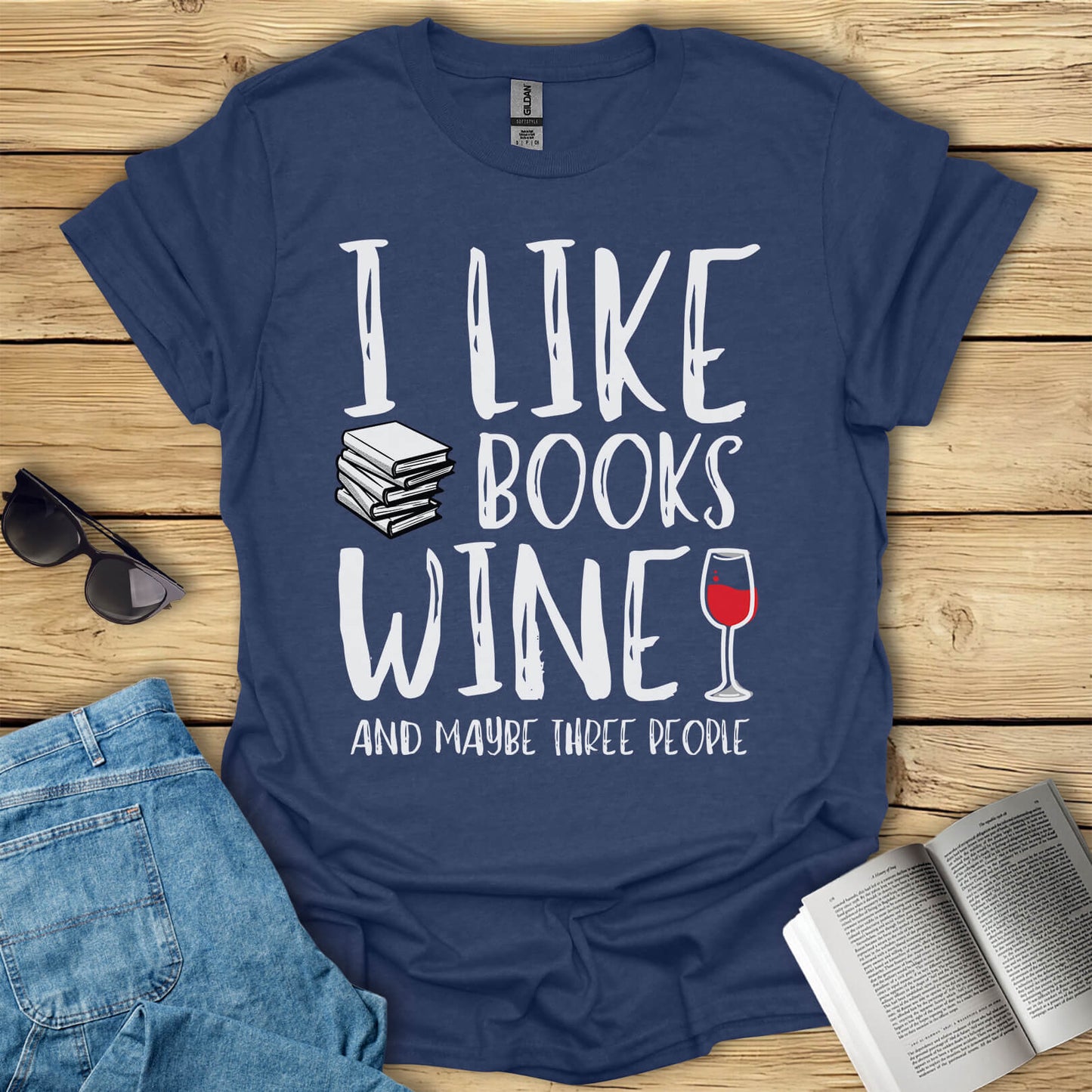 Books And Wine T-Shirt