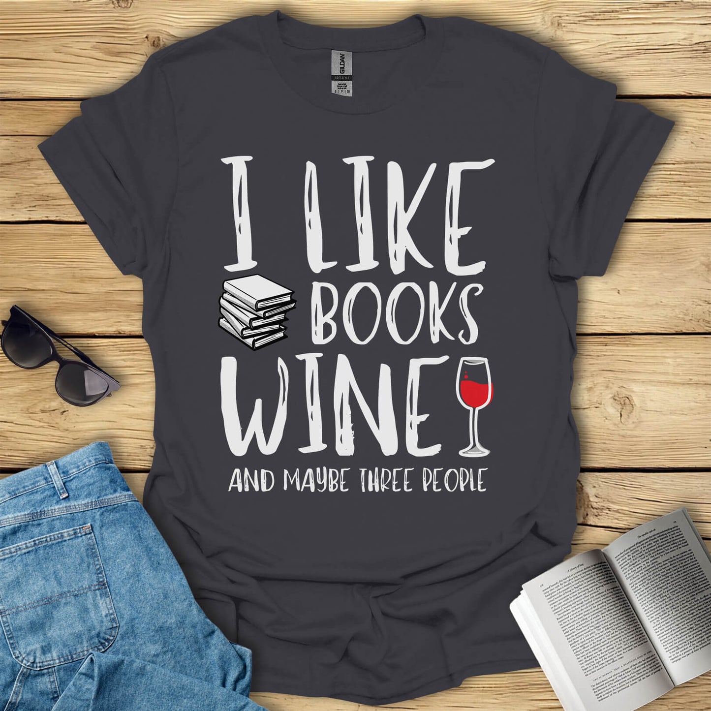 Books And Wine T-Shirt