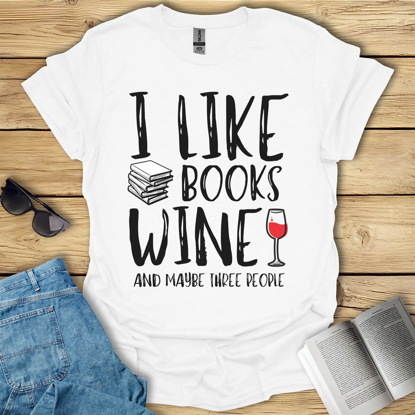 Books And Wine T-Shirt