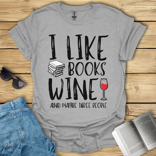 Books And Wine T-Shirt