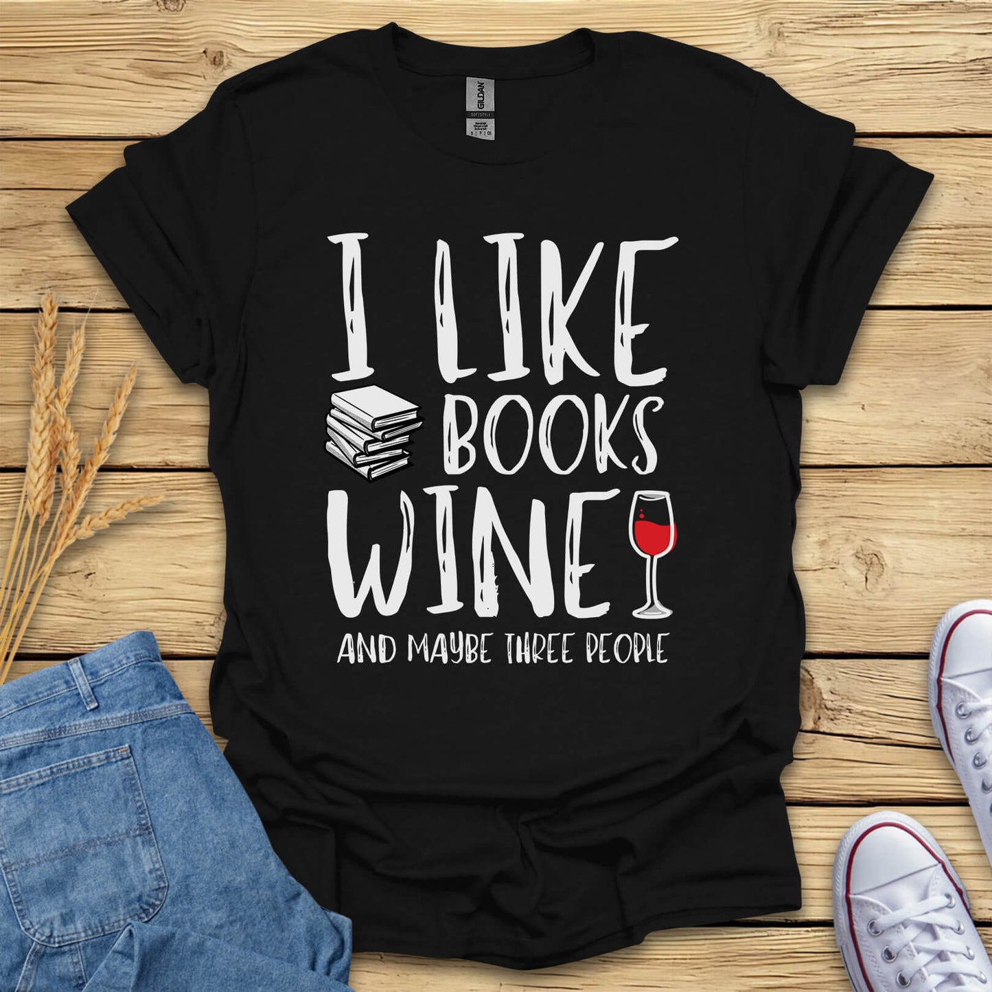 Books And Wine T-Shirt