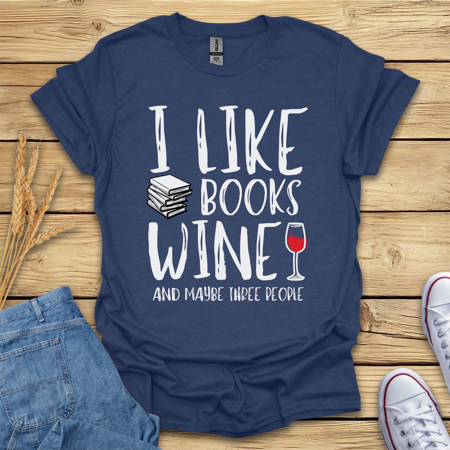 Books And Wine T-Shirt