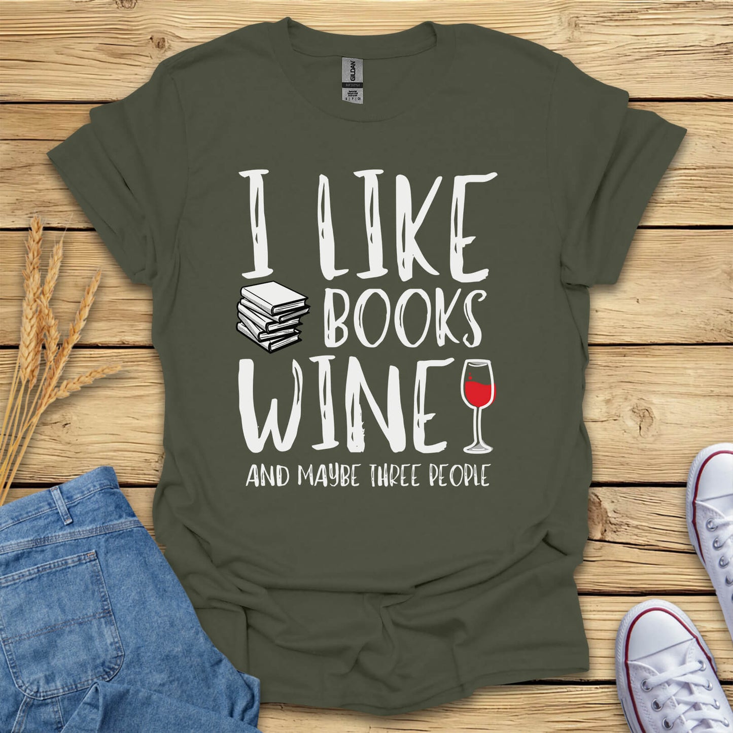 Books And Wine T-Shirt