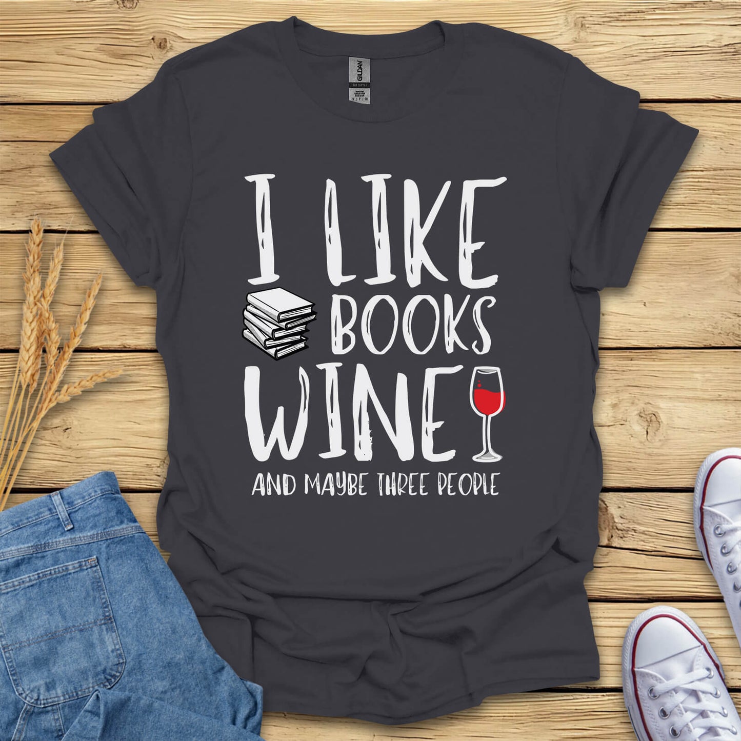 Books And Wine T-Shirt