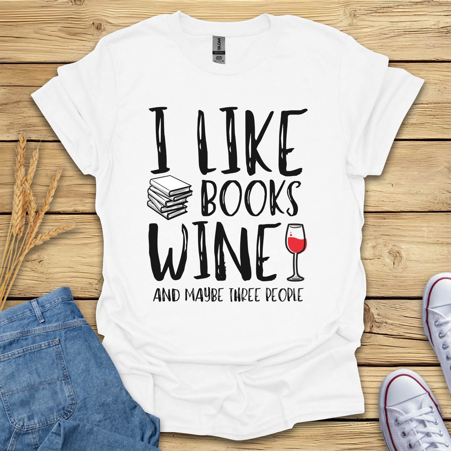 Books And Wine T-Shirt