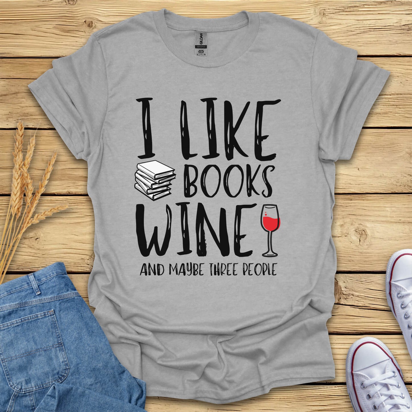 Books And Wine T-Shirt