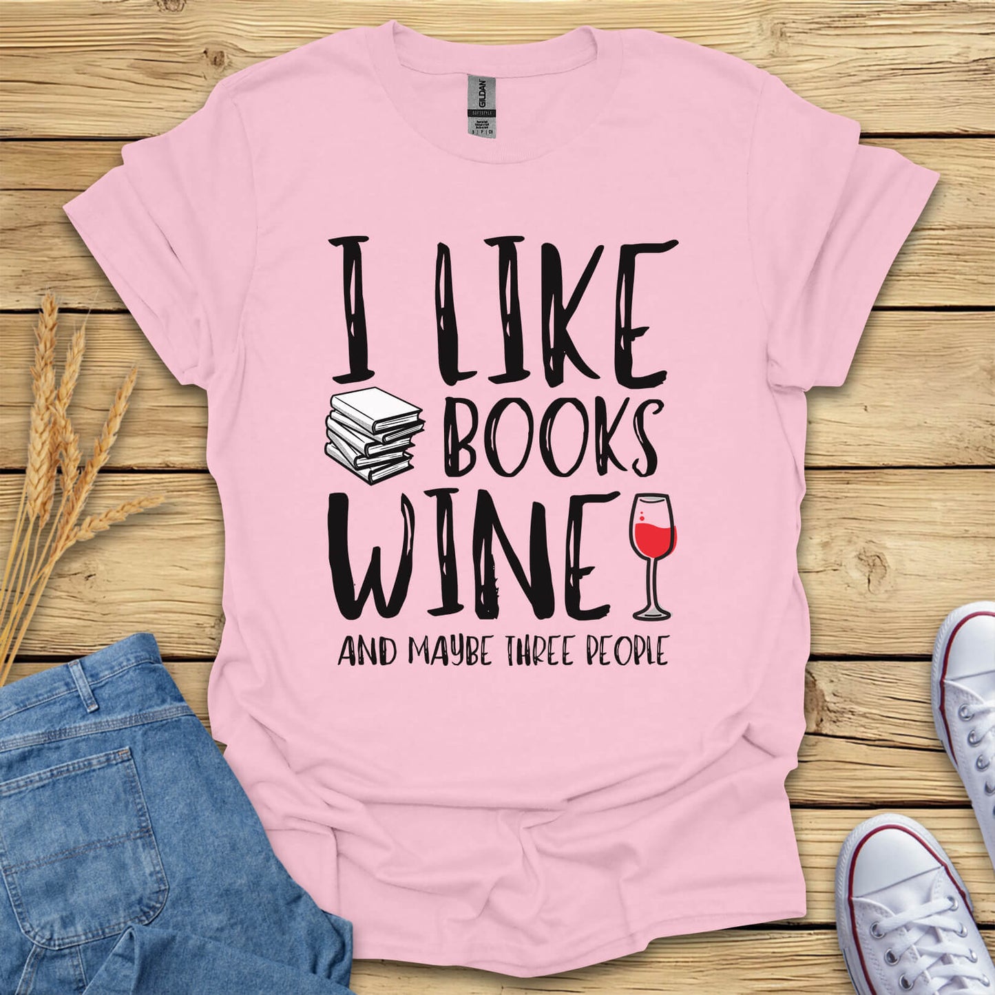 Books And Wine T-Shirt