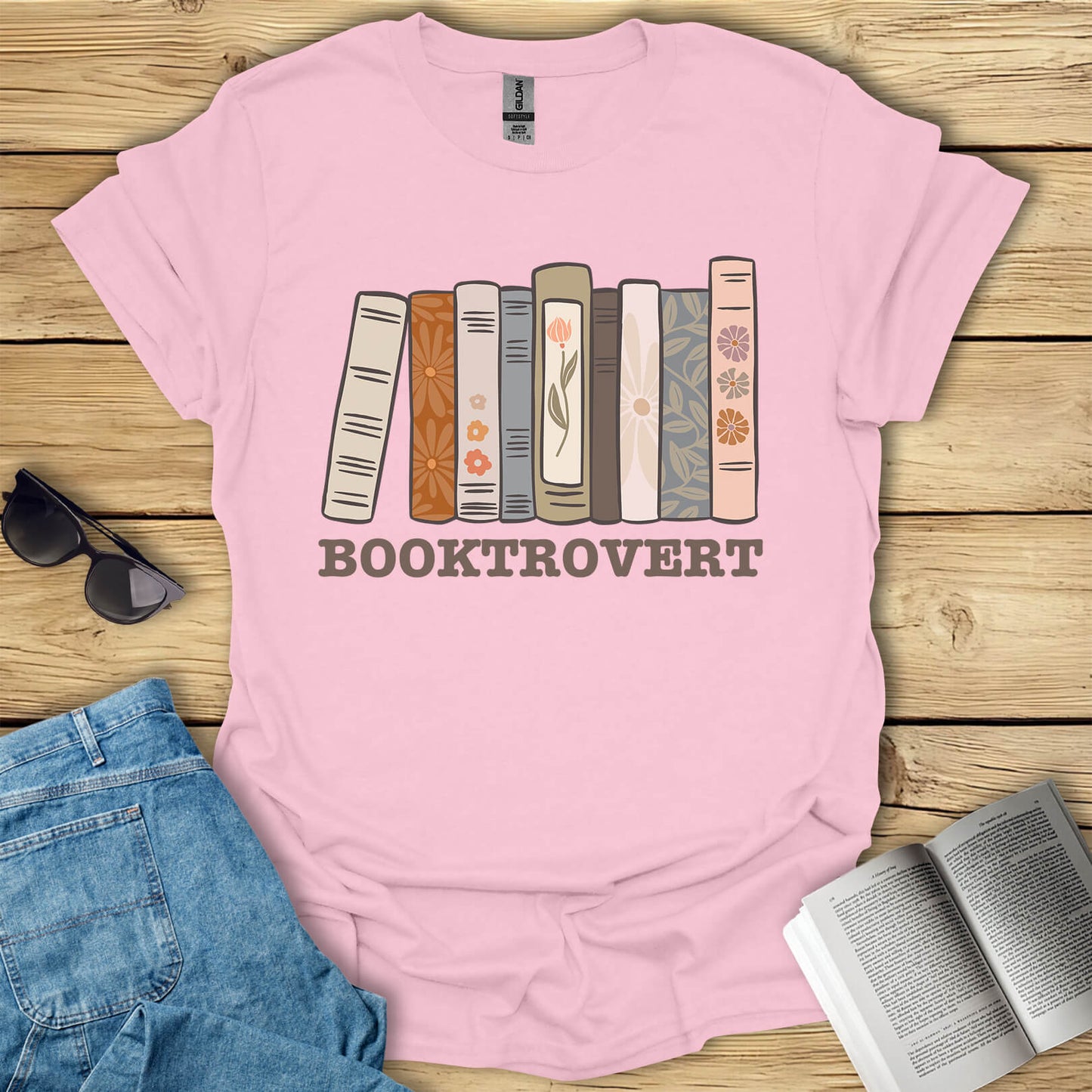 Booktrovert Book Reading T-Shirt