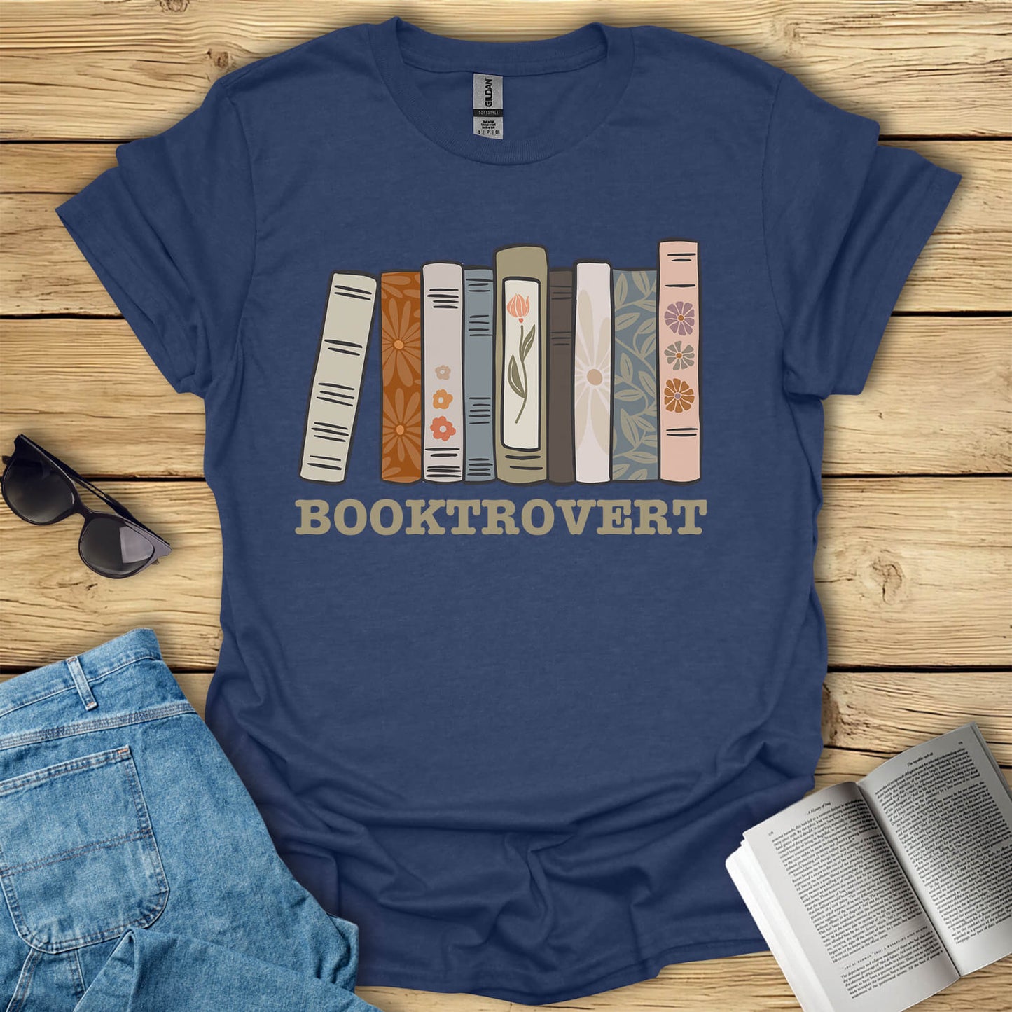 Booktrovert Book Reading T-Shirt