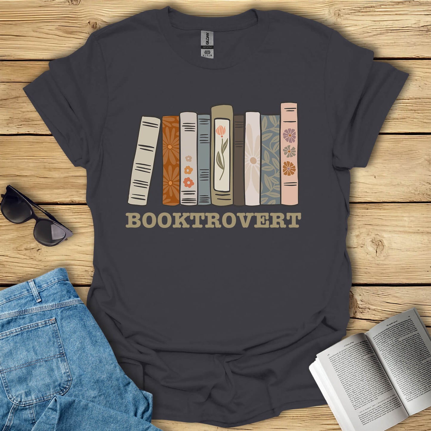 Booktrovert Book Reading T-Shirt