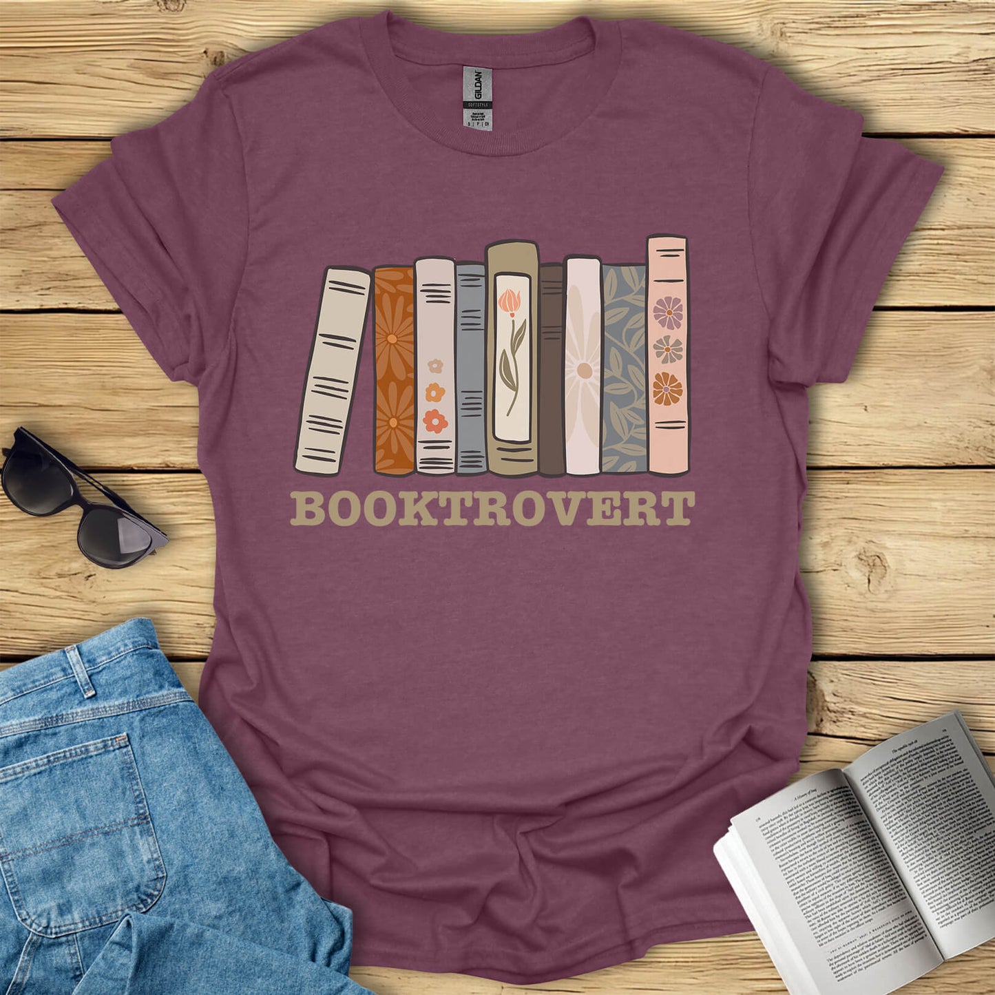 Booktrovert Book Reading T-Shirt