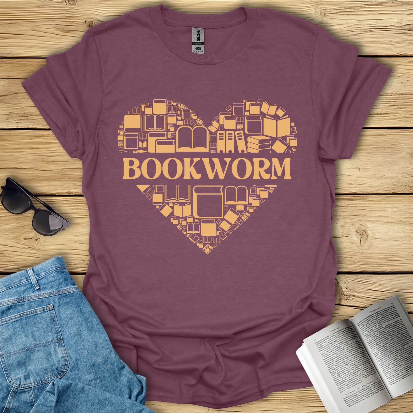 Bookworm Reading And Librarian Gift T-Shirt