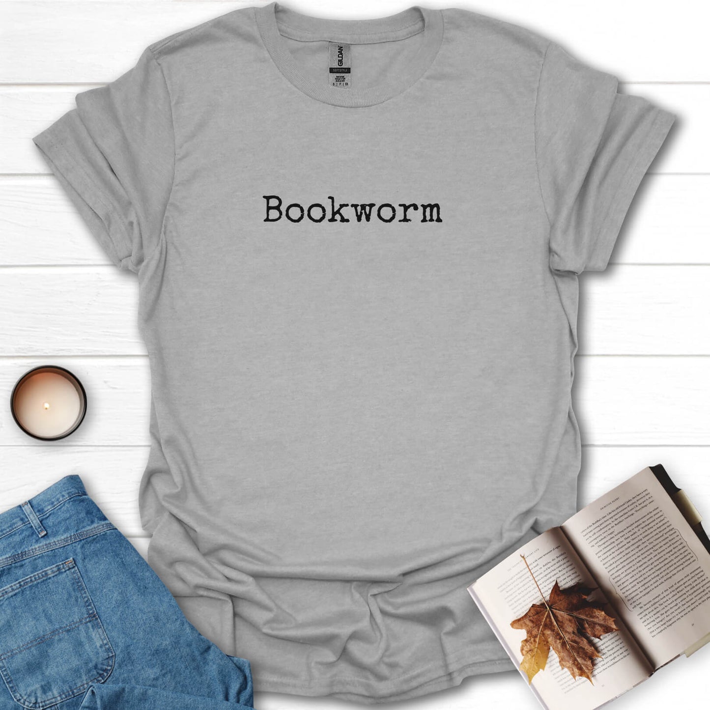 Bookworm Minimalistic Bookish T-Shirt
