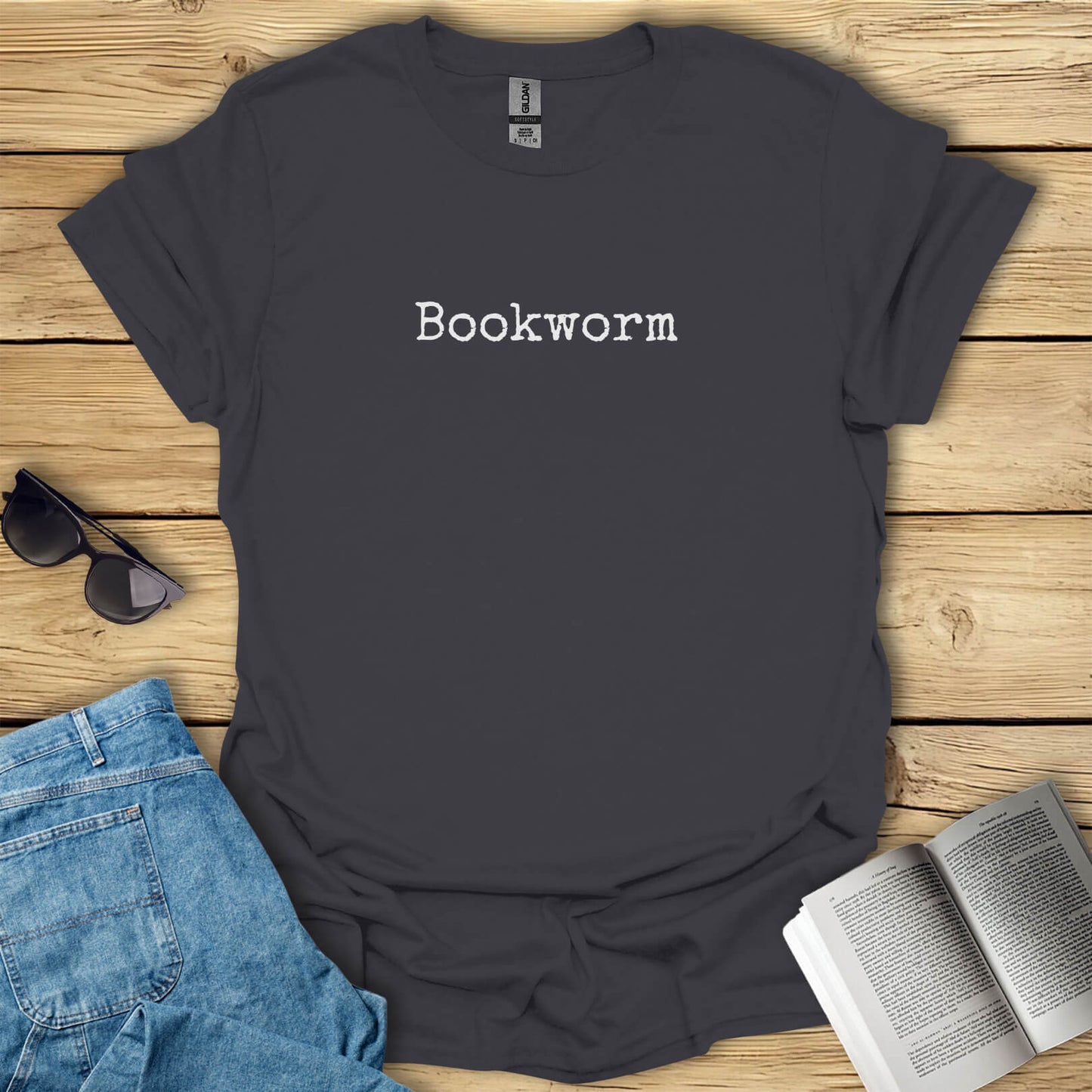 Bookworm Minimalistic Bookish T-Shirt