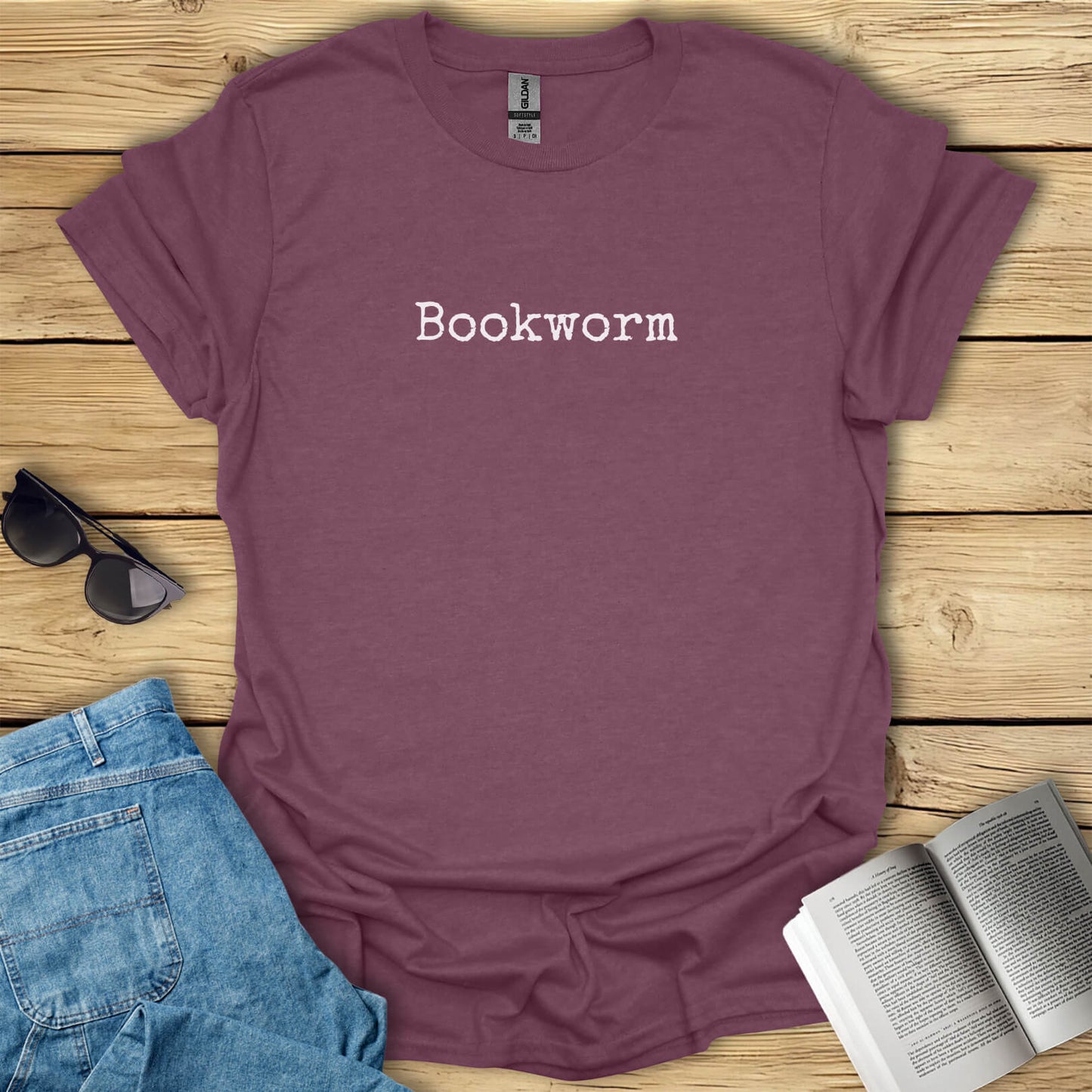 Bookworm Minimalistic Bookish T-Shirt