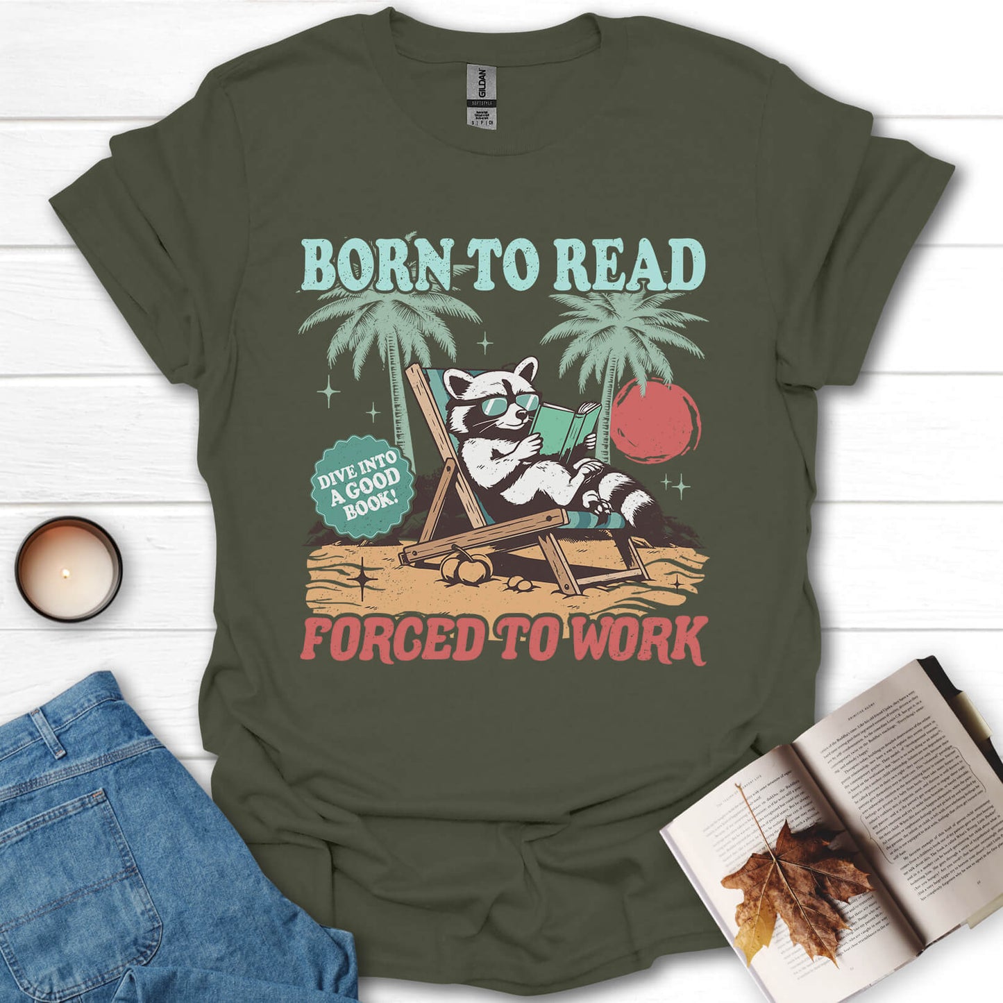 Born To Read Forced To Work T-Shirt