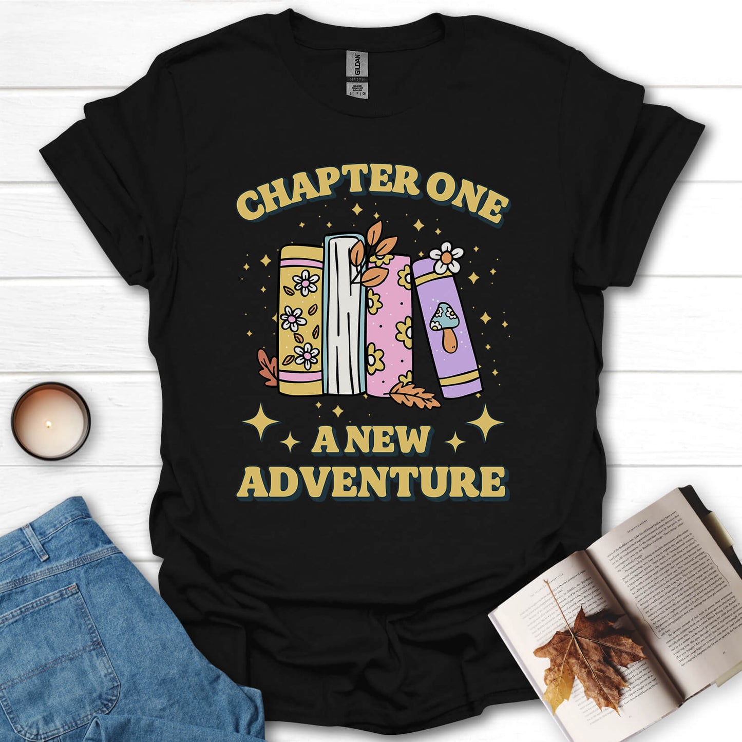 Chapter One A New Adventure Book Reading T-Shirt