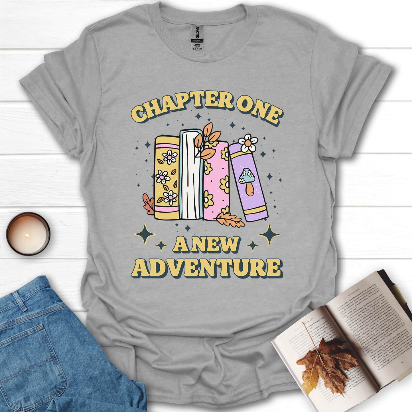Chapter One A New Adventure Book Reading T-Shirt