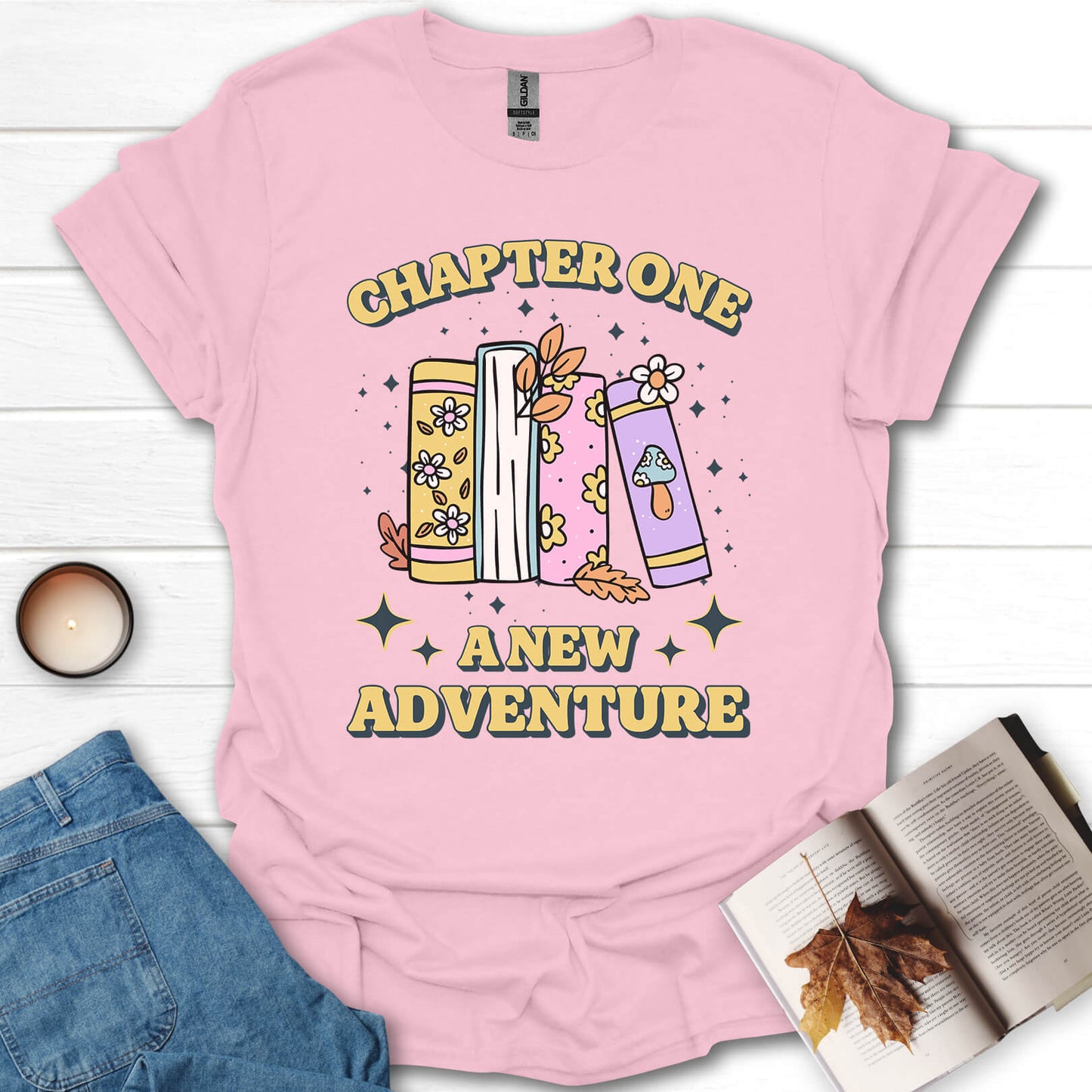 Chapter One A New Adventure Book Reading T-Shirt