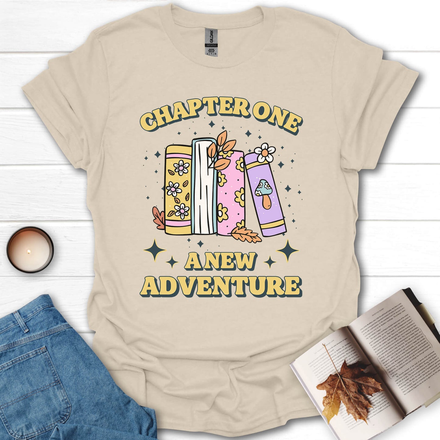Chapter One A New Adventure Book Reading T-Shirt