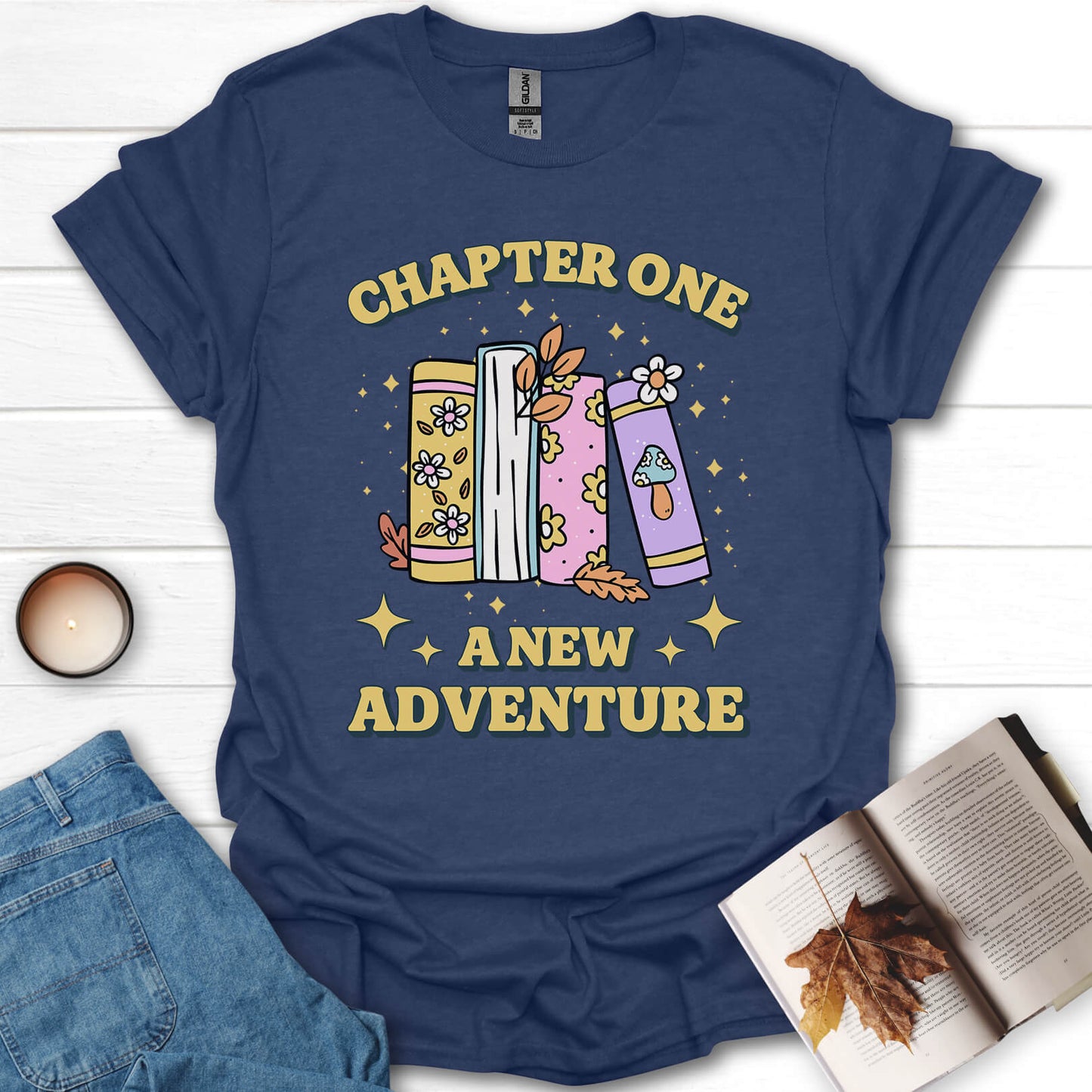 Chapter One A New Adventure Book Reading T-Shirt