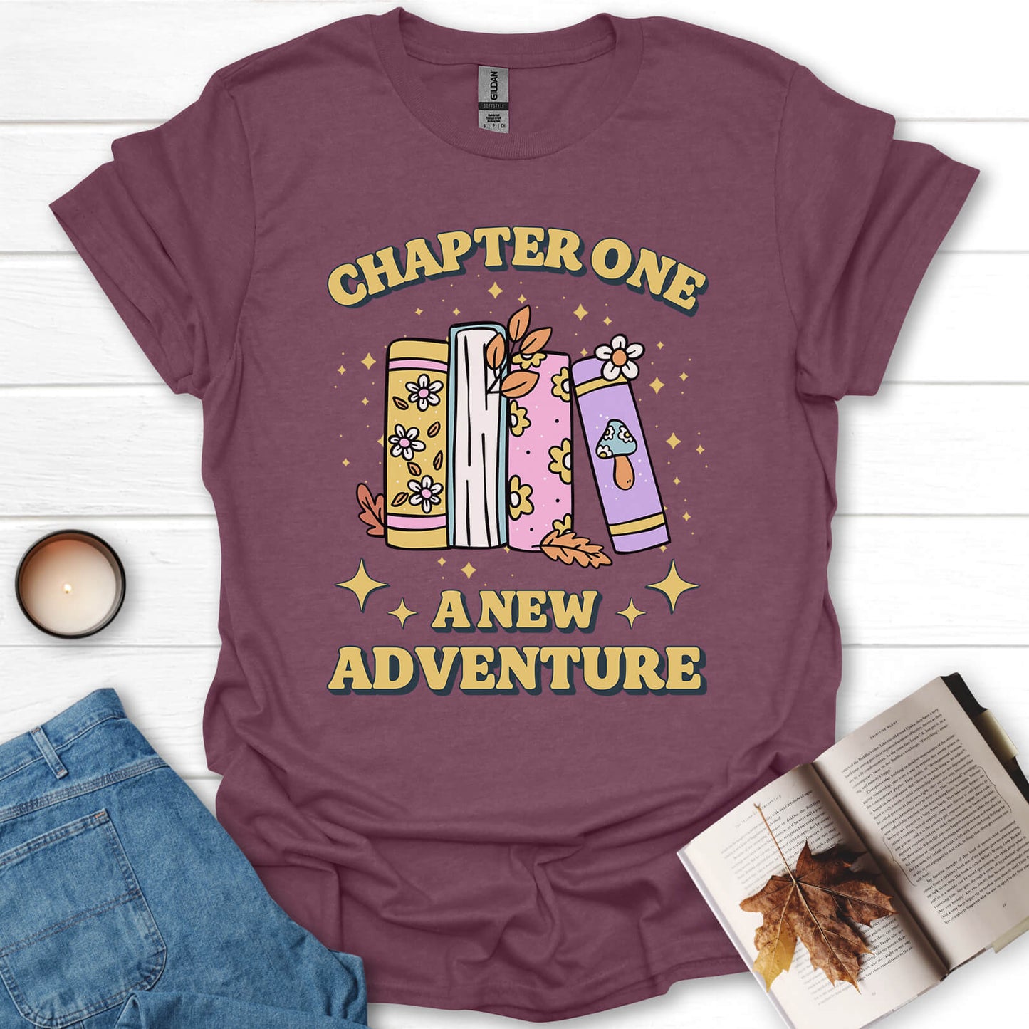 Chapter One A New Adventure Book Reading T-Shirt