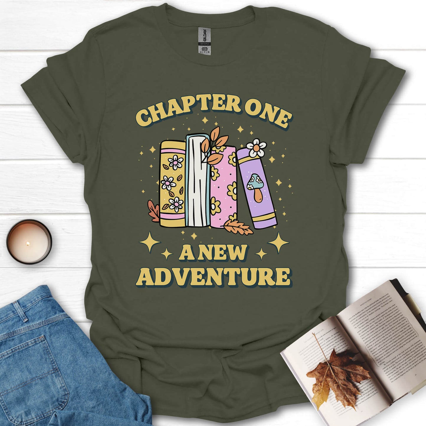 Chapter One A New Adventure Book Reading T-Shirt