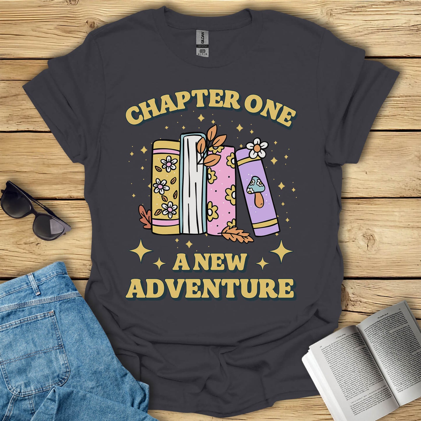 Chapter One A New Adventure Book Reading T-Shirt