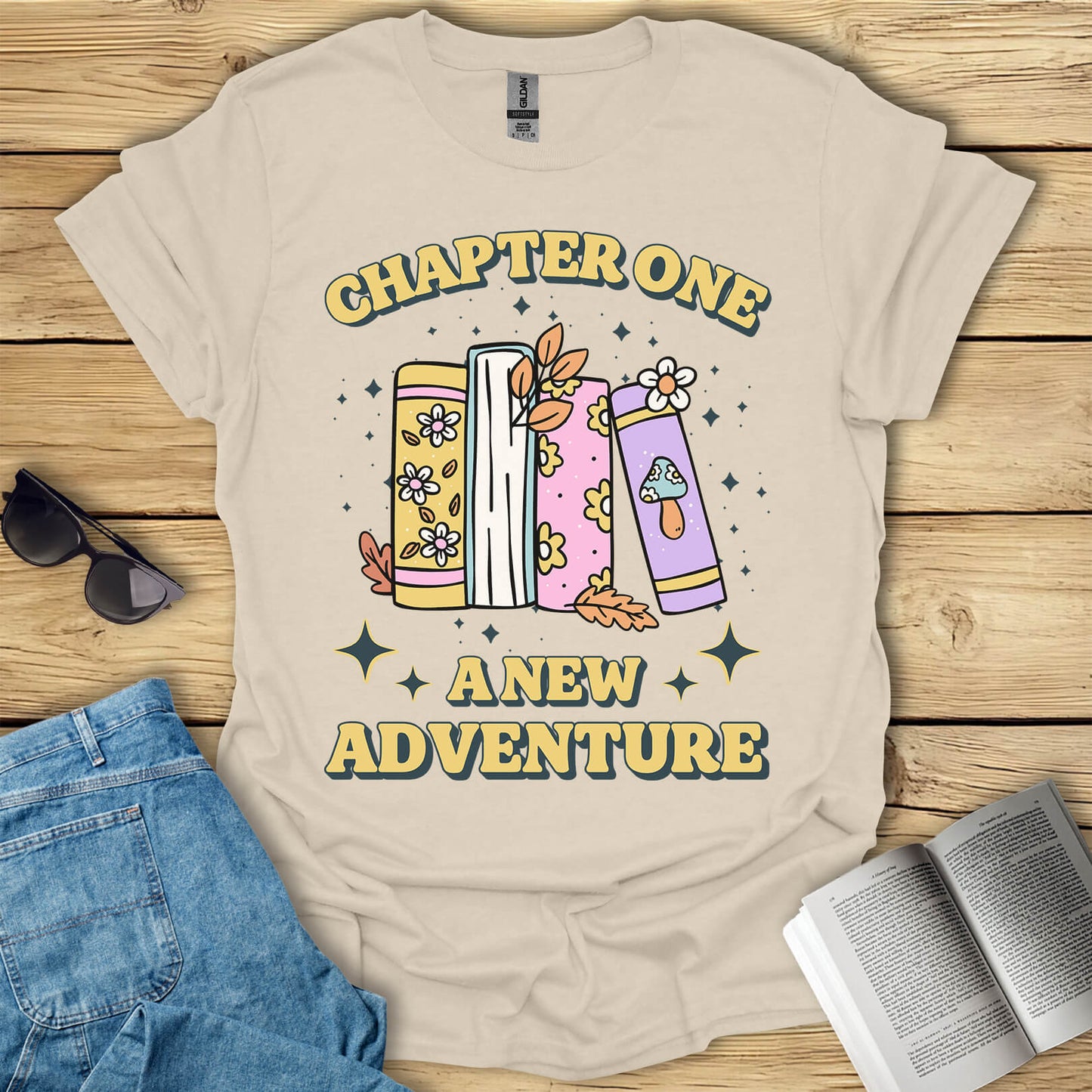 Chapter One A New Adventure Book Reading T-Shirt