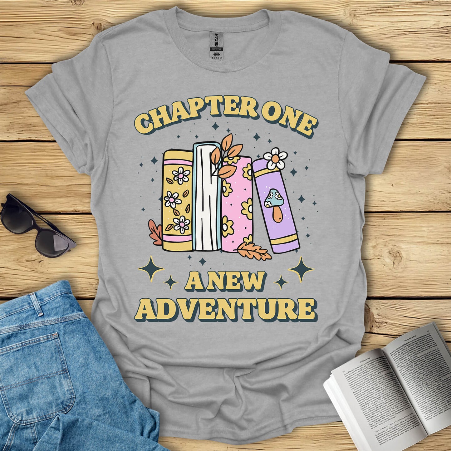 Chapter One A New Adventure Book Reading T-Shirt