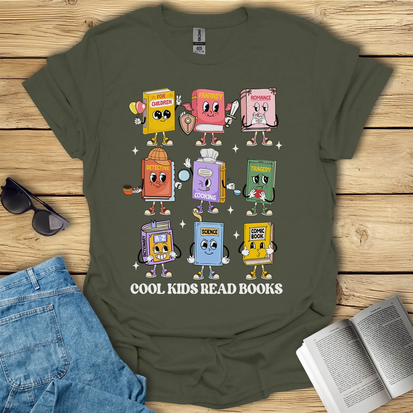 Cool Kids Read Books T-Shirt